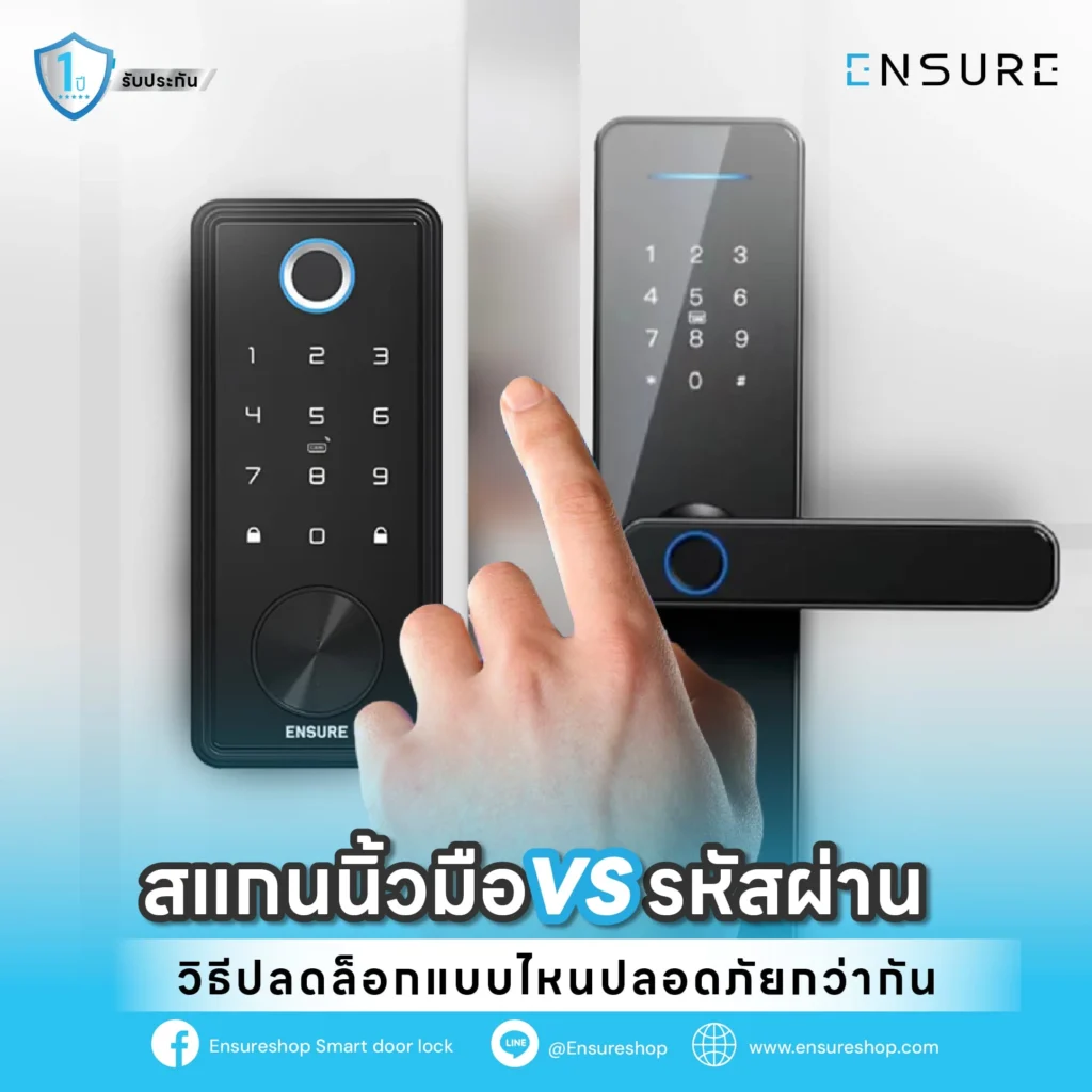 สแกนนิ้วมือ vs. รหัสผ่าน วิธีปลดล็อกแบบไหนปลอดภัยกว่ากัน