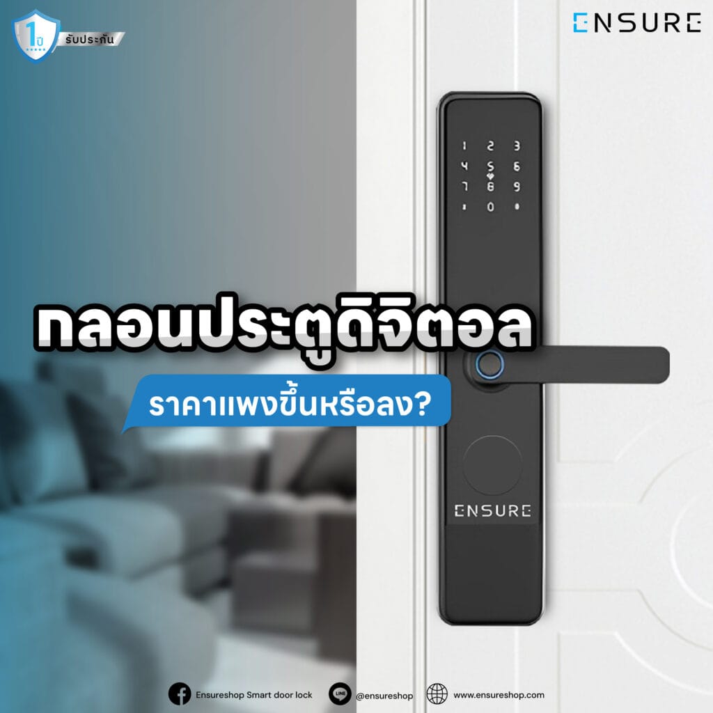 กลอนประตูดิจิตอล: ราคาแพงขึ้นหรือลง?