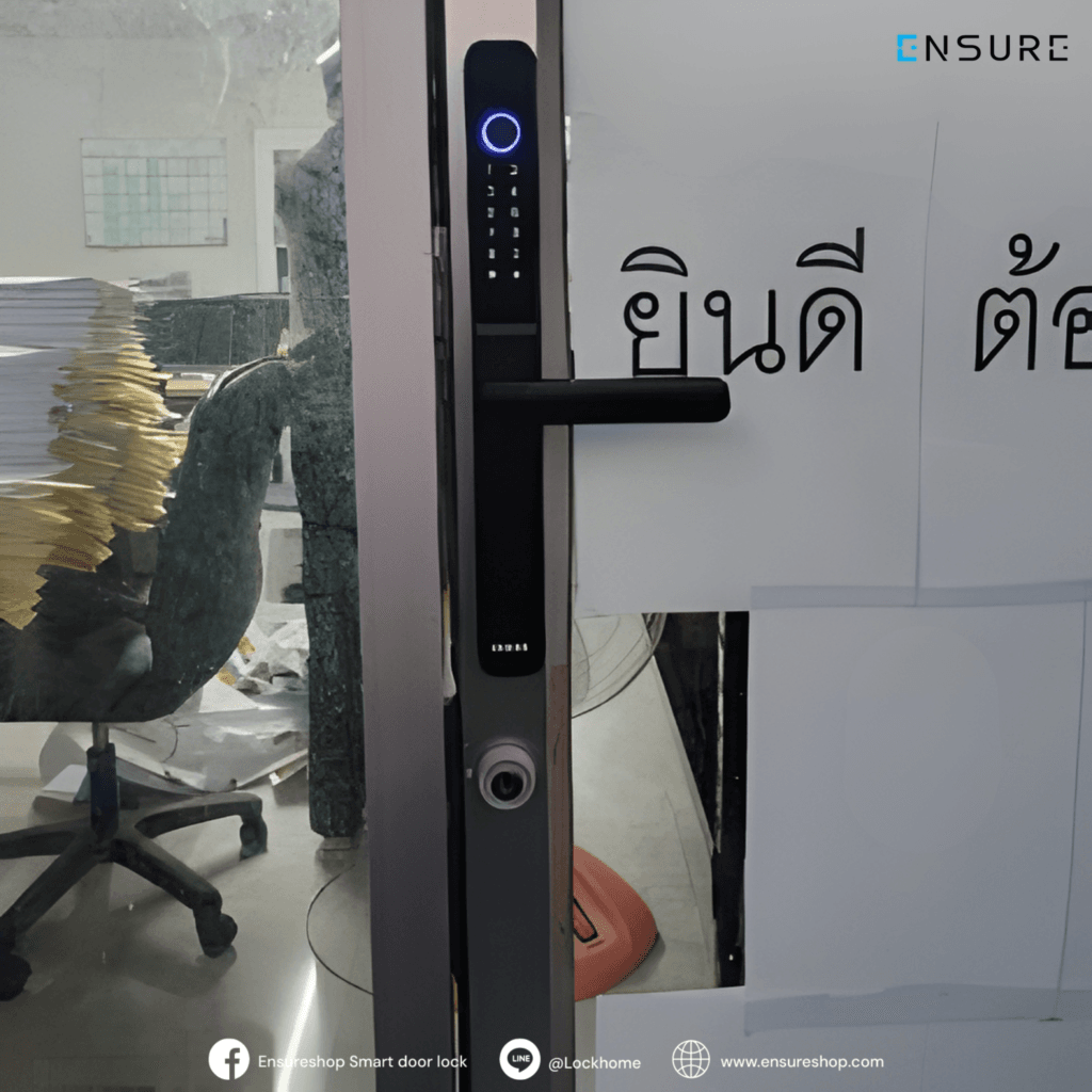 Digital Door Lock 5-in-1 Unlock ฟังก์ชันล้นเครื่อง ในบอดี้สุด Slim