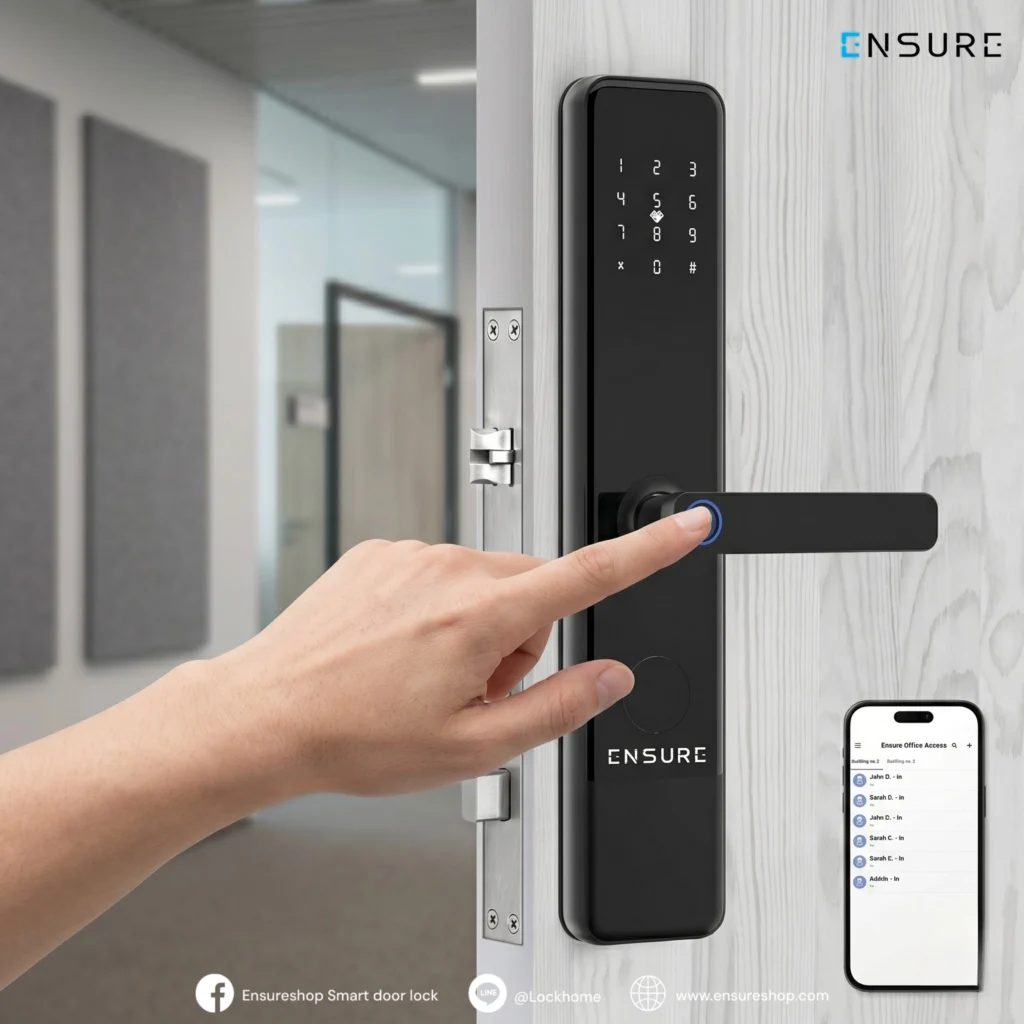 ฟังก์ชันสำคัญที่ กลอนประตูดิจิตอล สำนักงานต้องมี