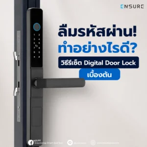 ลืมรหัสผ่าน! ทำอย่างไรดี? วิธีรีเซ็ต Digital Door Lock เบื้องต้น