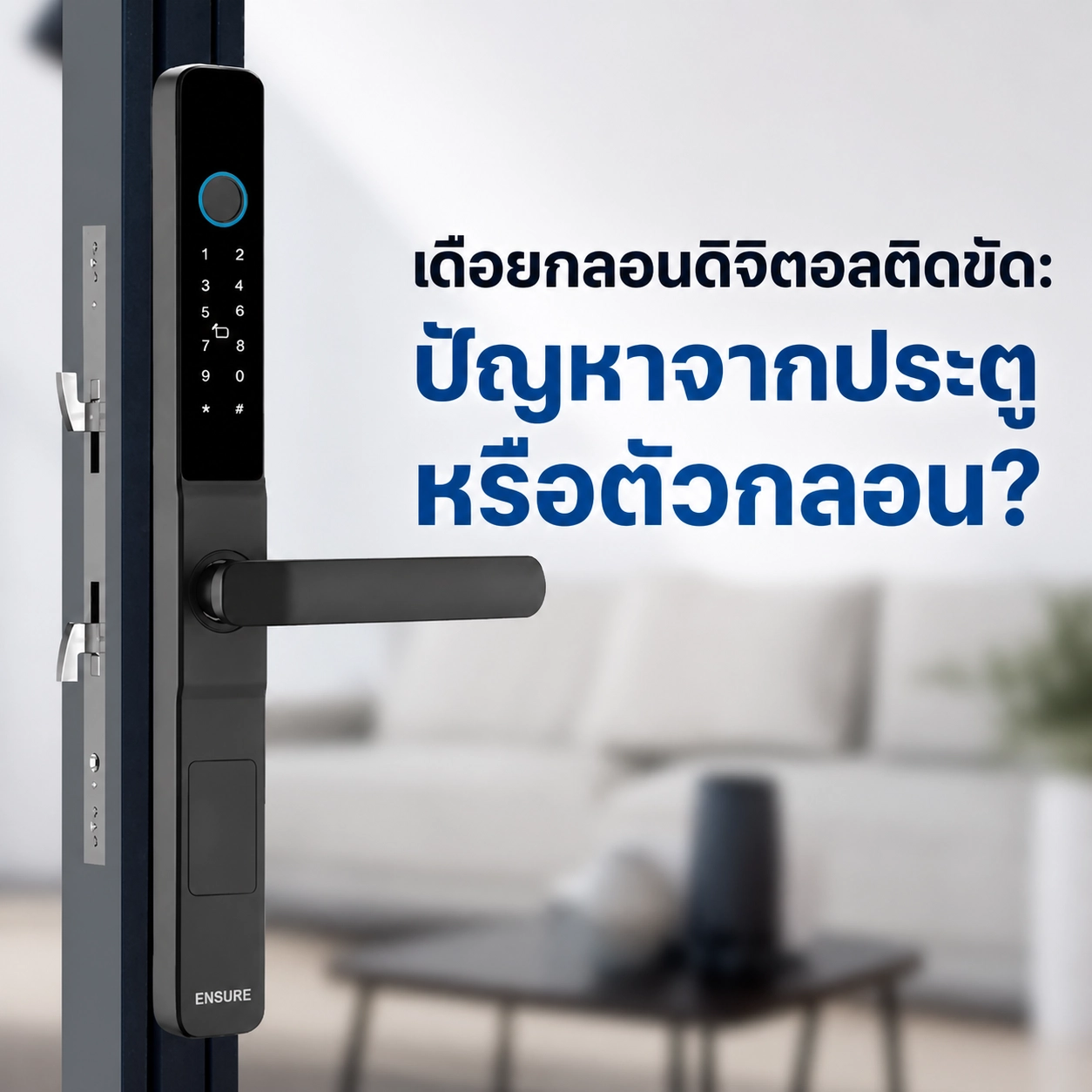 เดือยกลอนดิจิตอลติดขัด: ปัญหาจากประตูหรือตัวกลอน?