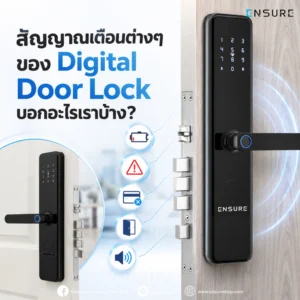 สัญญาณเตือนต่างๆ ของ Digital Door Lock บอกอะไรเราบ้าง?