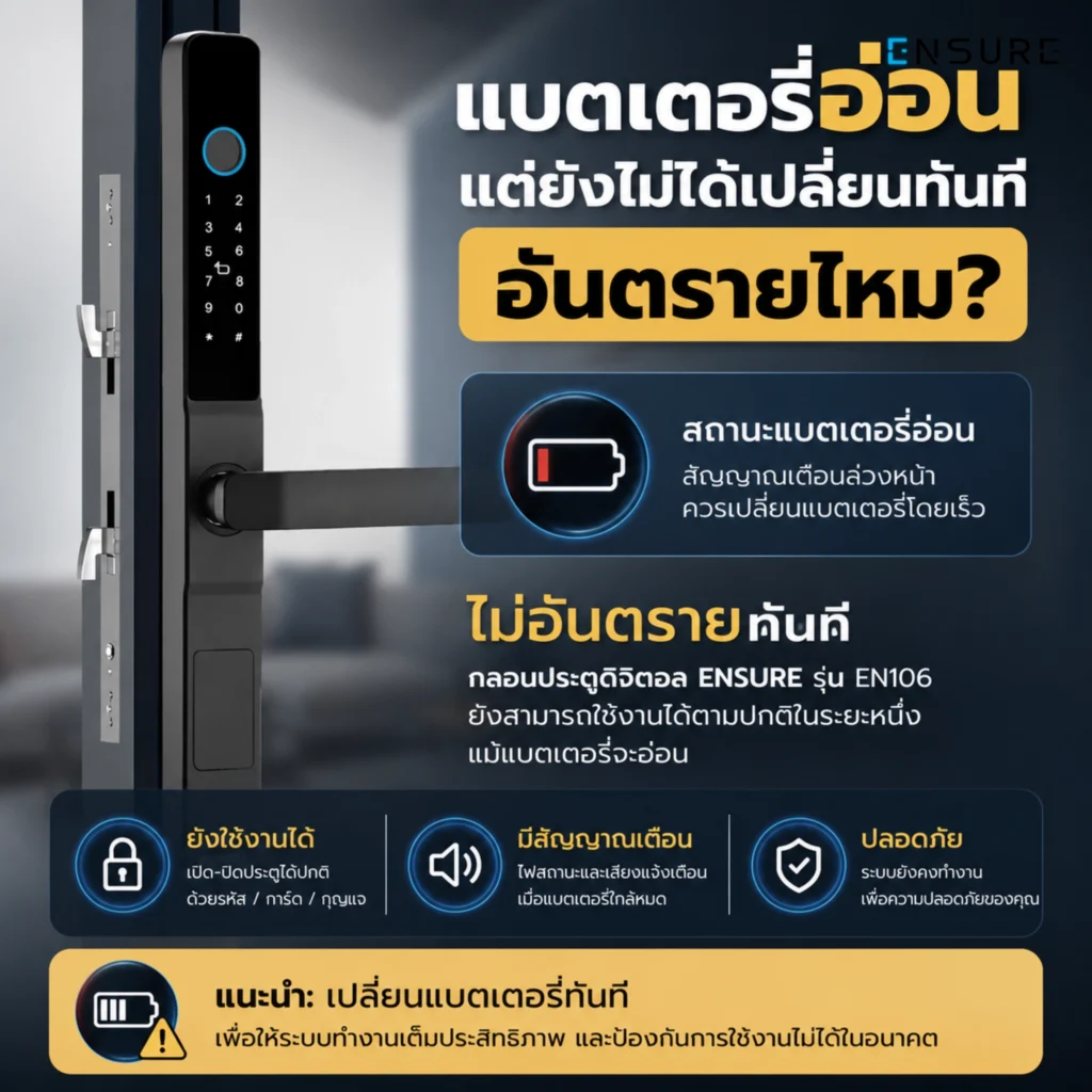 แบตเตอรี่อ่อนแต่ยังไม่เปลี่ยนทันที อันตรายแค่ไหน