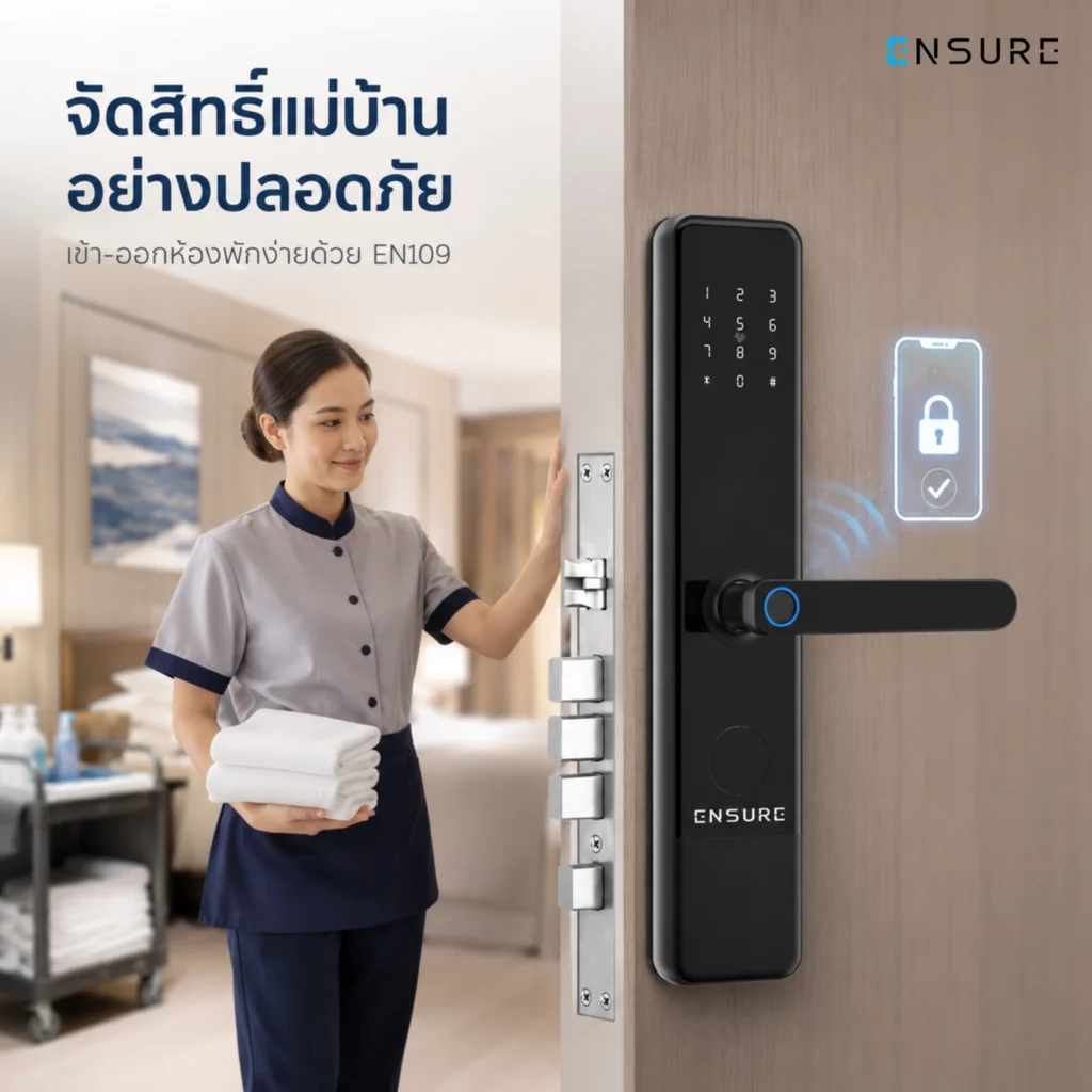 EN109 กับ Hotel TT Lock ช่วยจัดการสิทธิ์พนักงานได้อย่างไร