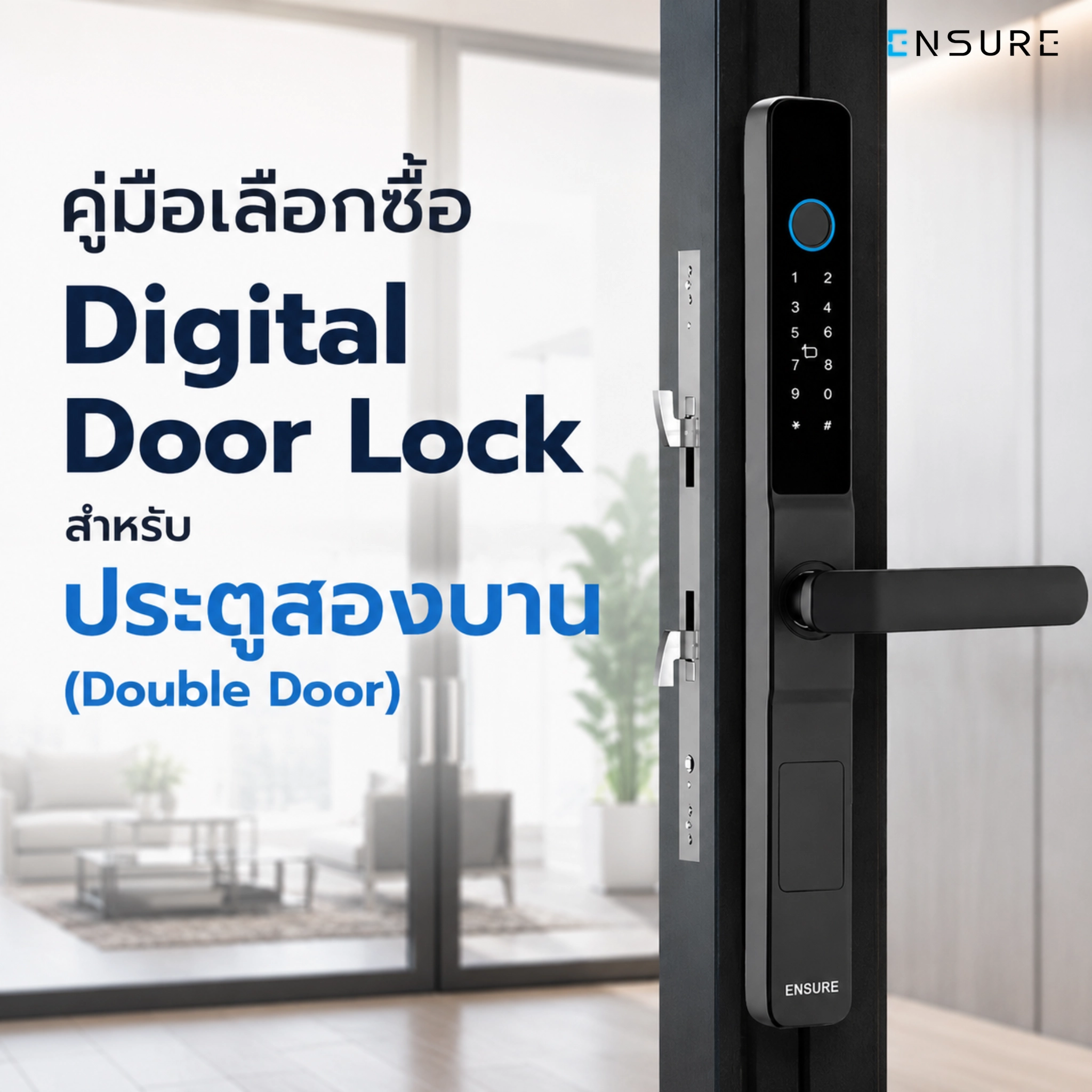 คู่มือเลือกซื้อ Digital Door Lock สำหรับประตูสองบาน (Double Door)
