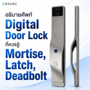 อธิบายศัพท์ Digital Door Lock ที่ควรรู้: Mortise, Latch, Deadbolt