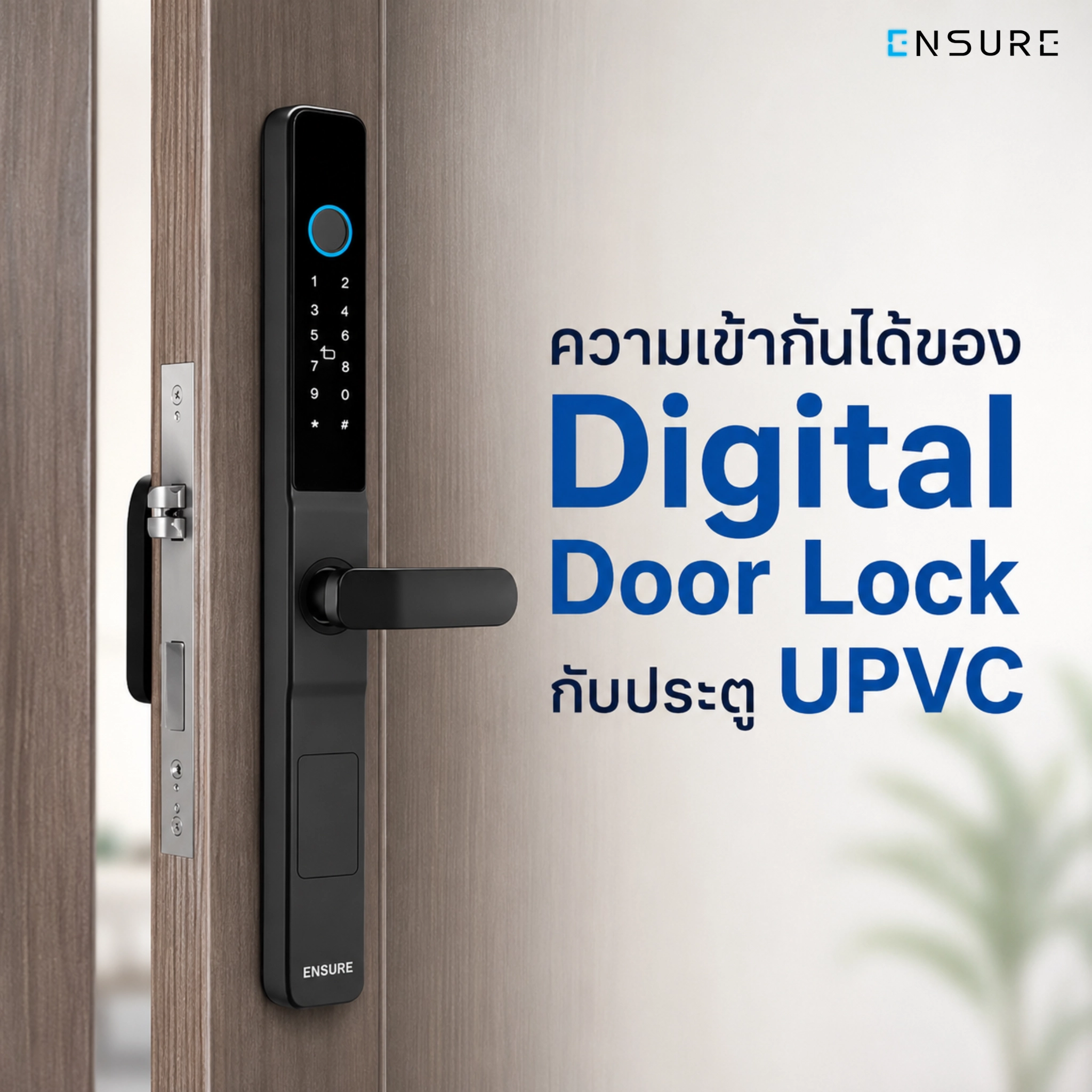 ความเข้ากันได้ของ Digital Door Lock กับประตู UPVC