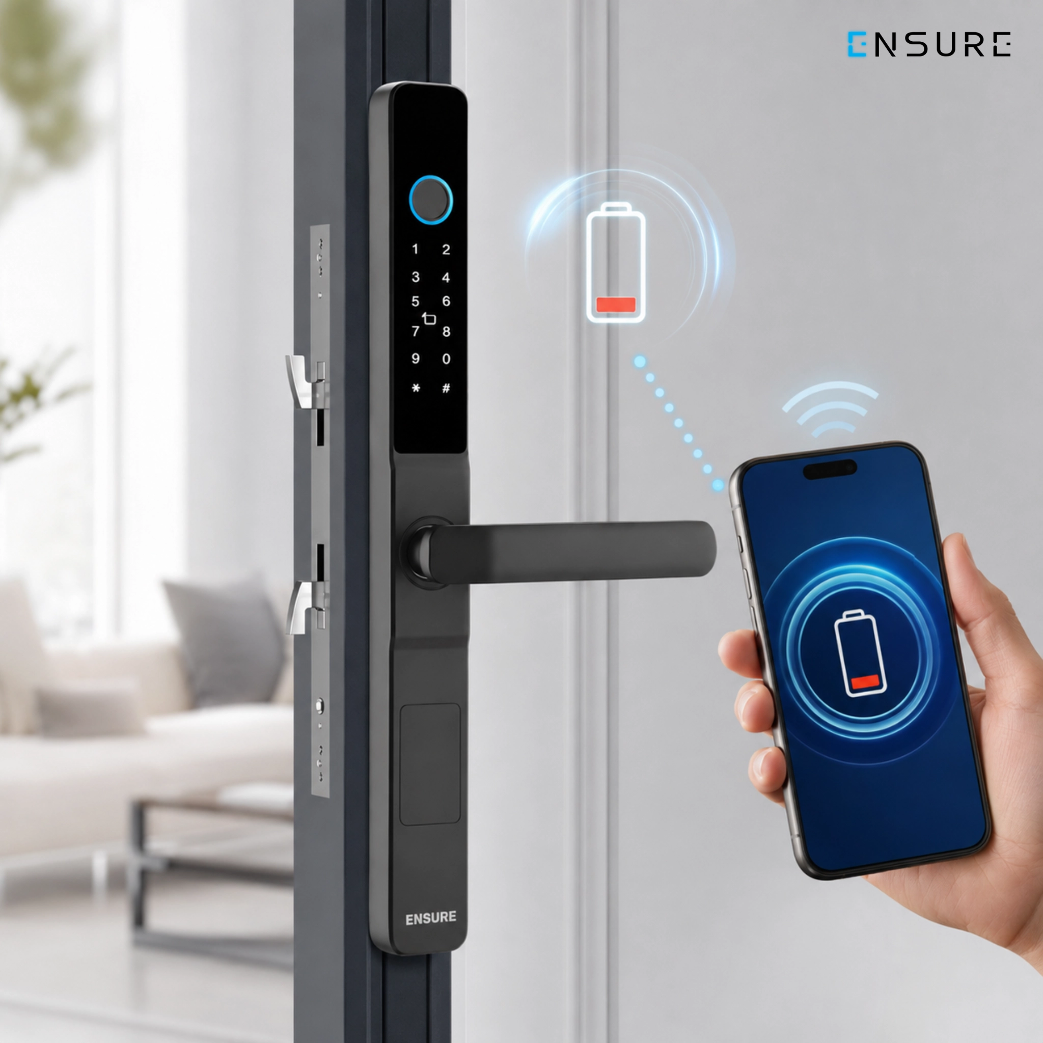 สัญญาณที่ 1: มีเสียงเตือน Digital Door Lock หรือแจ้งเตือนแบตอ่อน 