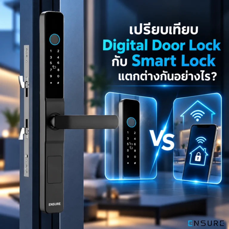เปรียบเทียบ Digital Door Lock กับ Smart Lock แตกต่างกันอย่างไร?